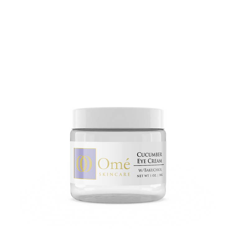 Cucumber Eye Cream Jar of Ome Skincare Cucumber Eye Cream on a white background